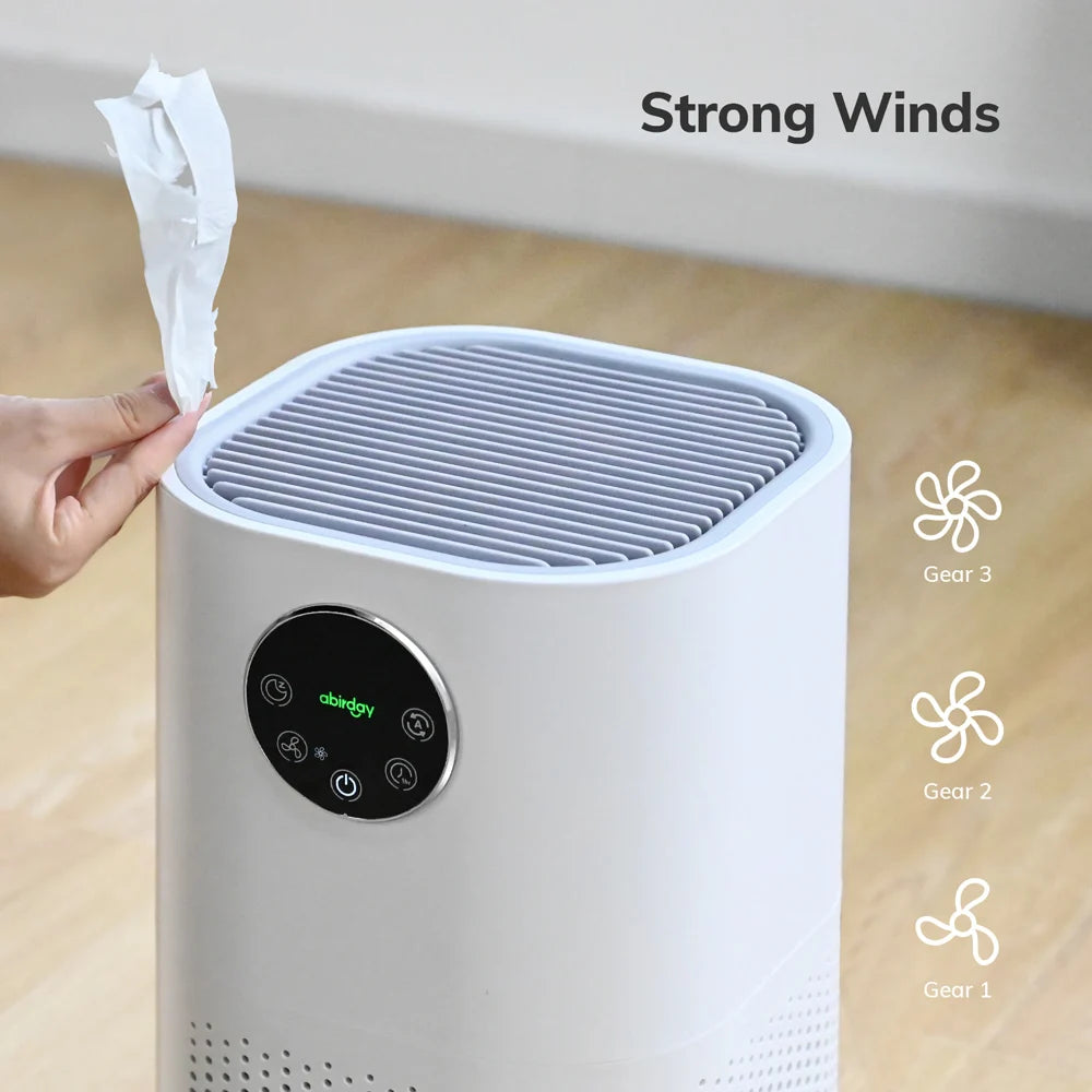 Air Purifier with Humidifier Combo for Home Allergies and Pets Hair, Smokers in Bedroom, H13 HEPA Filter - Shoppiline
