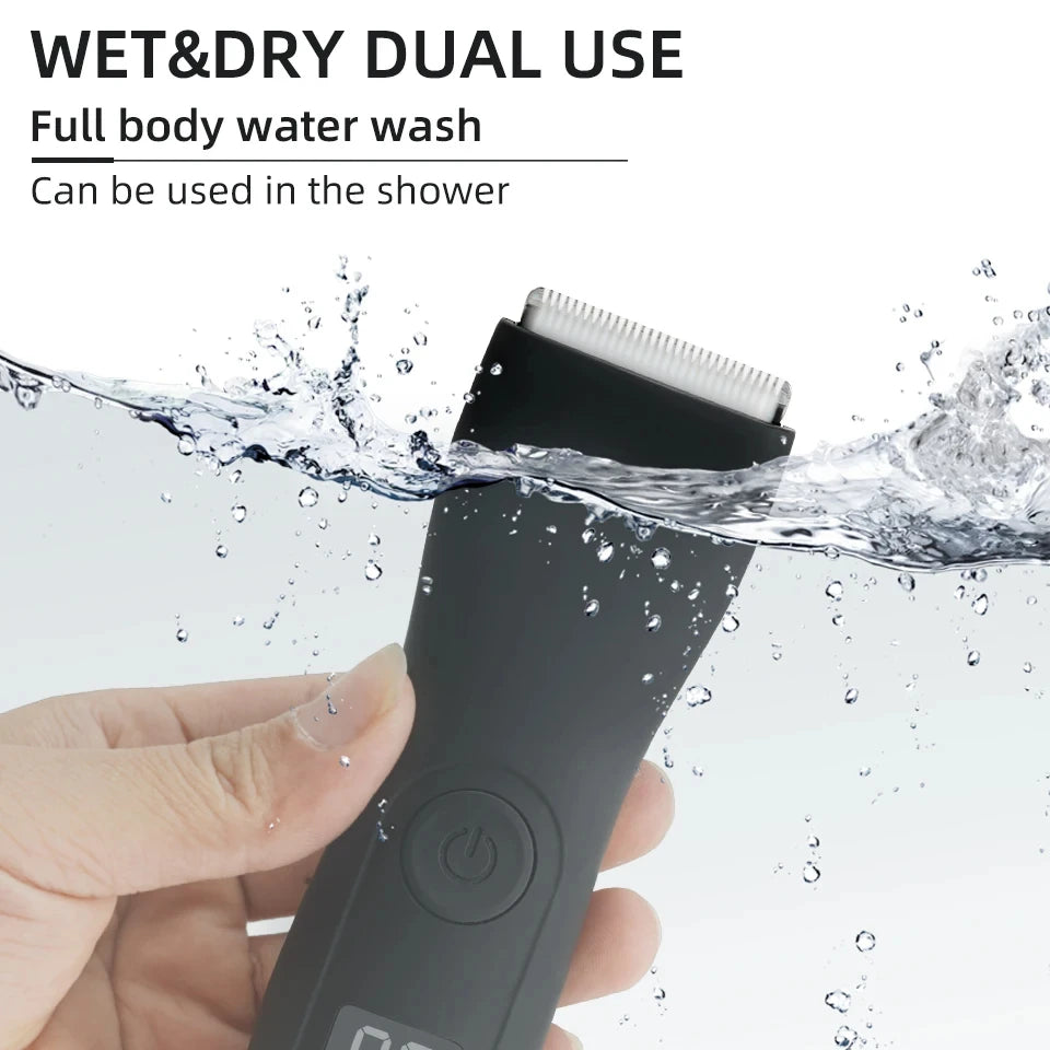 HOMEFISH Mens Body Hair Trimmer for Men Balls Women Lady Shaver Hair Removal Bikini Trimmer Groin & Body Shaver - Shoppiline