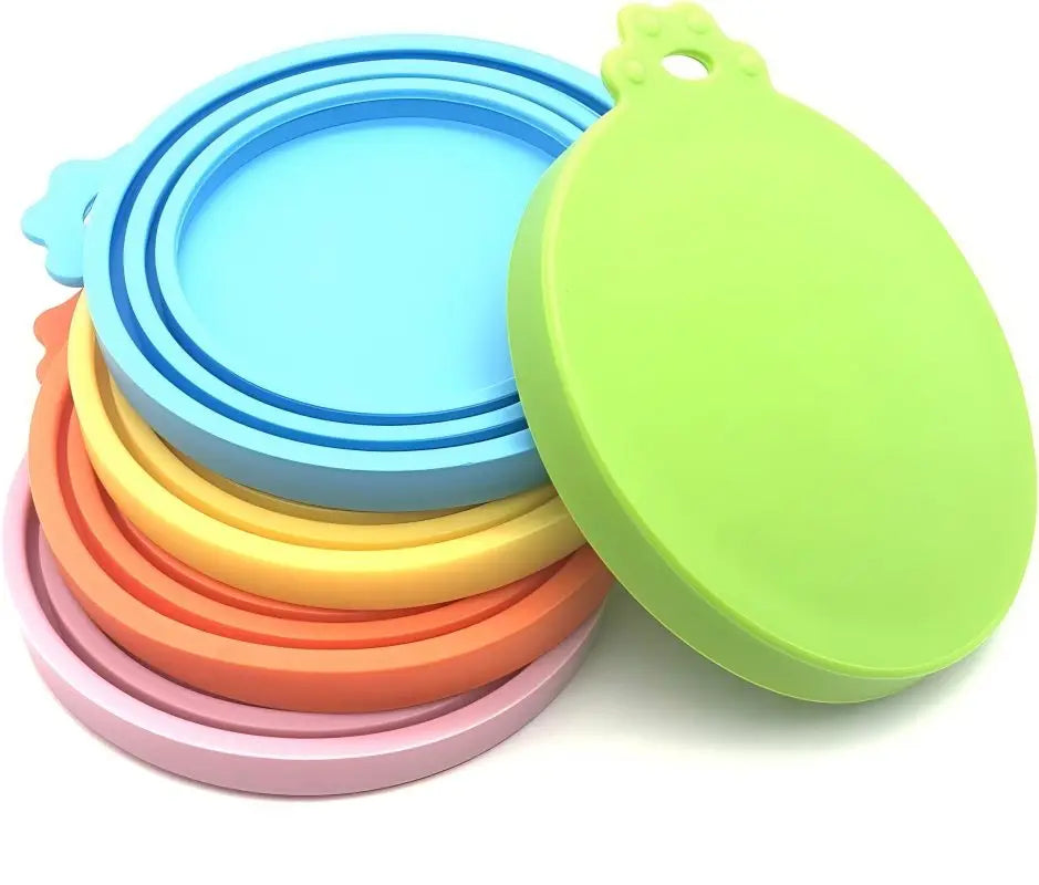 Silicone food storage pet can lid, reusable, suitable for most sizes of cat and dog food cans
