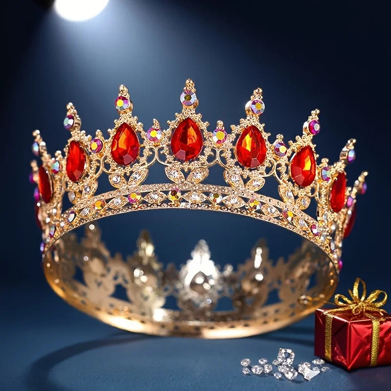 Baroque Crystal Tiaras And Crowns Headband For Women Party Prom Diadem Bridal Wedding Hair Accessories Jewelry Crown Tiara Gift