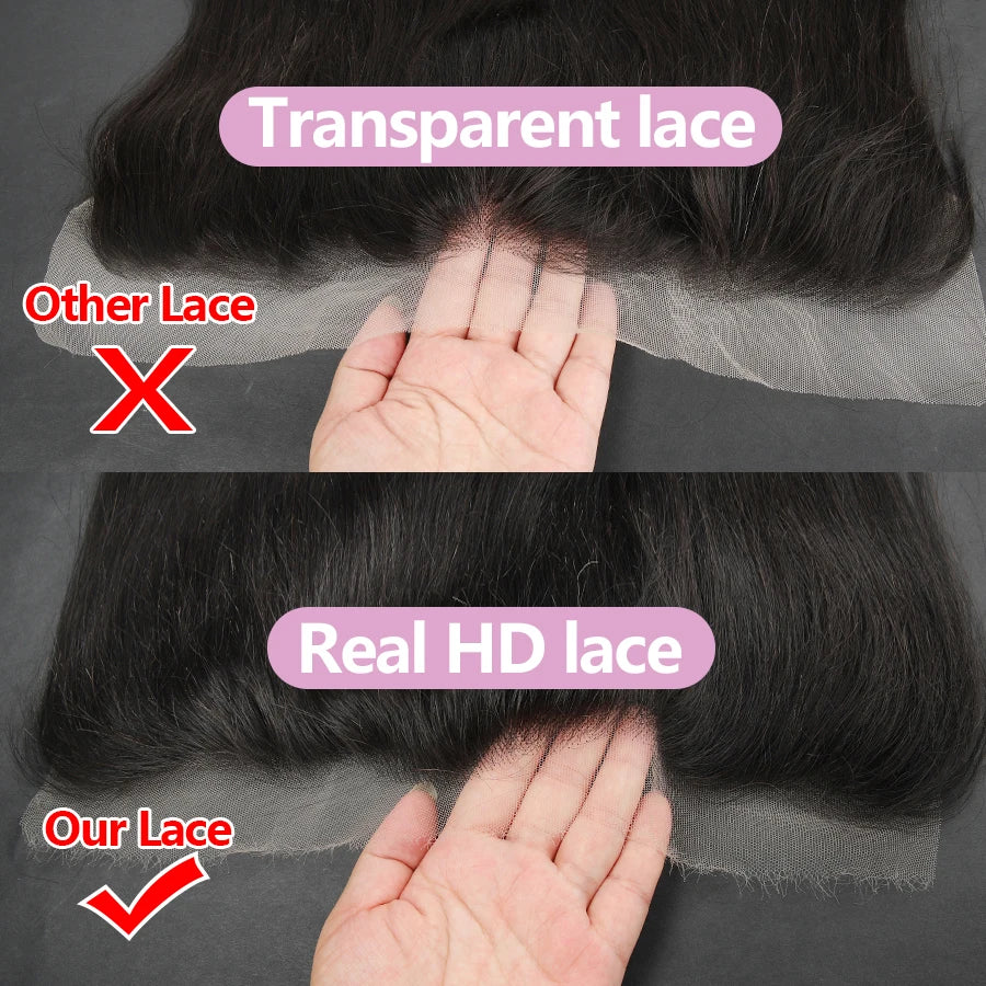 Eva 5x5 Hd Lace Closure Straight 13x4 Lace Frontal Closure Hand Tied Human Hair Closures Free Part Hd Lace Closure Pre Plucked