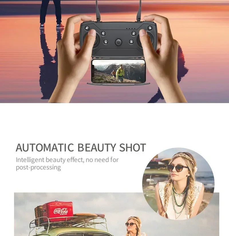 Foldable New E88 Pro RC Drone With 4K Professional 1080P Wide Angle Dual HD Camera WIFI FPV Quadcopter Height Hold