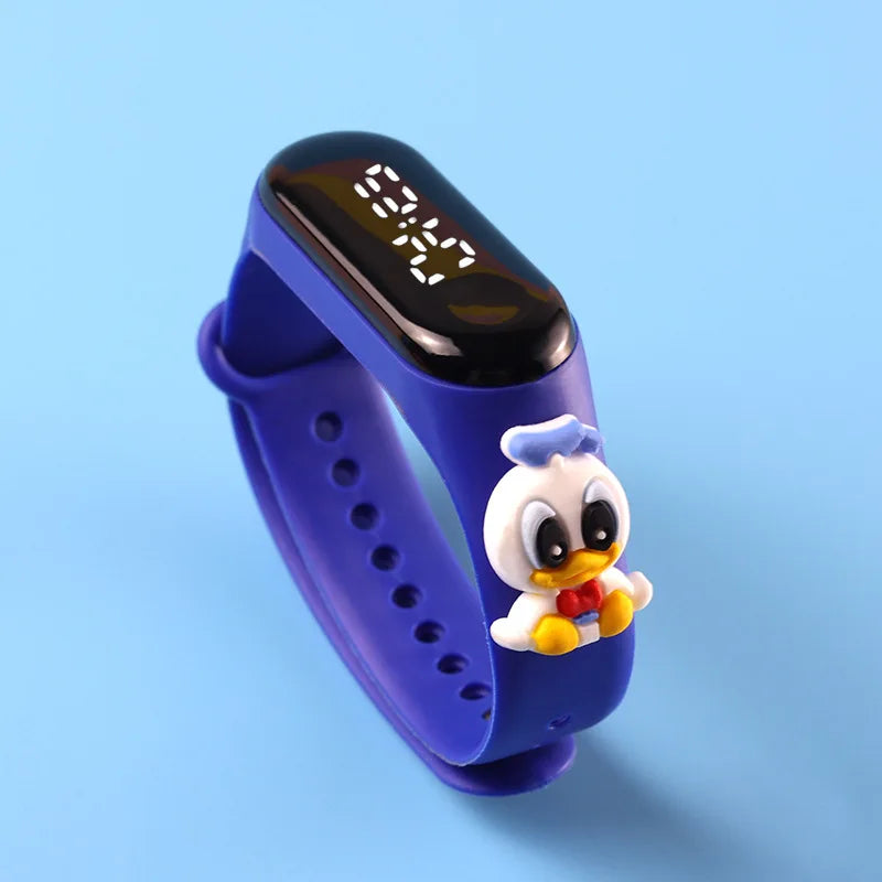 Mode Mickey Kinderuhren für Mädchen Elektronisches Armband Sport Touch LED Spiderman Puppe Kinderuhr Frauen Wasserdichte Uhr