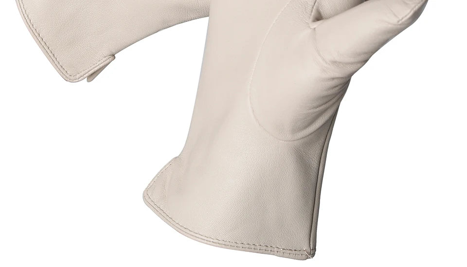 Women's sheepskin gloves winter warm plus velvet short thin touch screen driving color women's leather gloves good quality -2226