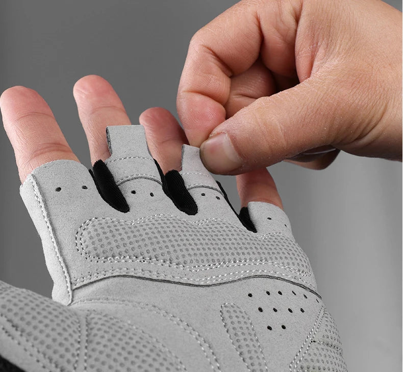 ROCKBROS Cycling Bike Gloves Half Finger Shockproof Breathable MTB Mountain Bicycle Sports Gloves Men Women Cycling Equipment - Shoppiline