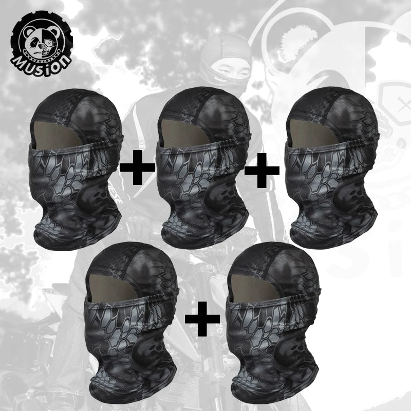 Musion Motorrad Sturmhaube Sonnenschutz Vollgesichtsmaske Atmungsaktives Mesh Airsoft Maske Sturmhaube Fahrrad Radfahren Kopfbedeckung Unde