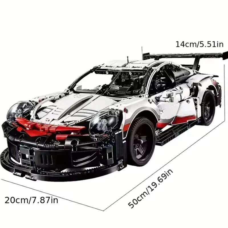 1580Pcs Technic 1:10 Scale  Classic Super Racing Car Building Blocks Assembly for Boys Home Decoration Birthday Gifts - Shoppiline