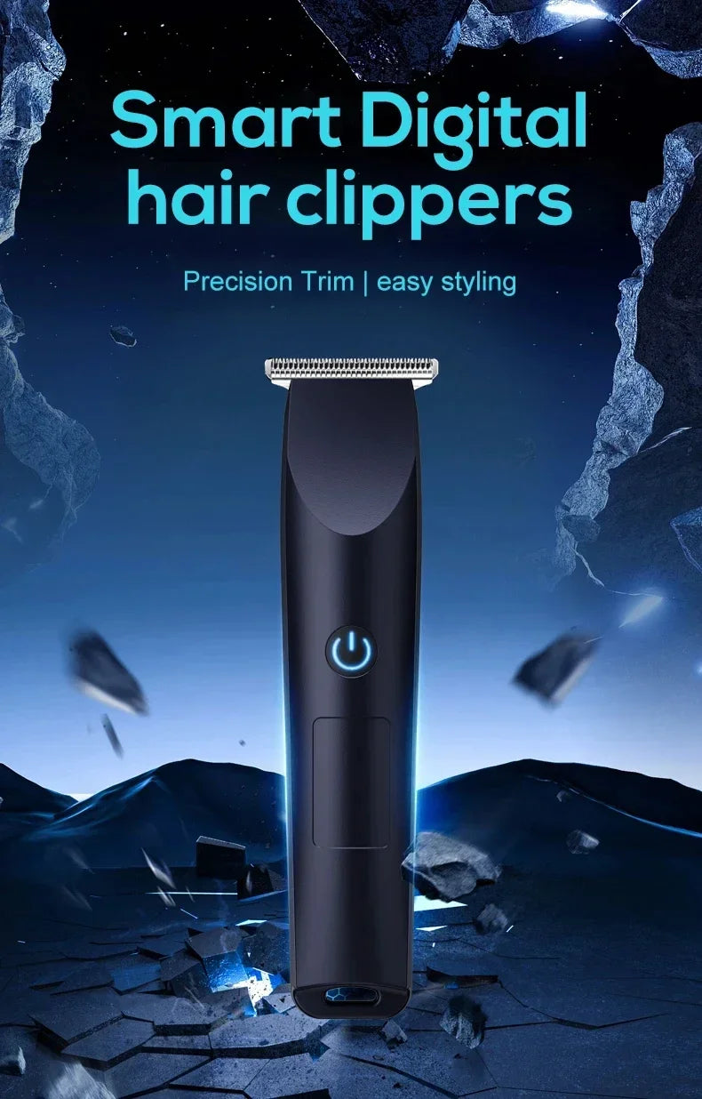 Electric Hair Trimmer Adjustable Cutter Head Design Men Professional Barber Cutting Shaving Machine USB Charging For Home Salon