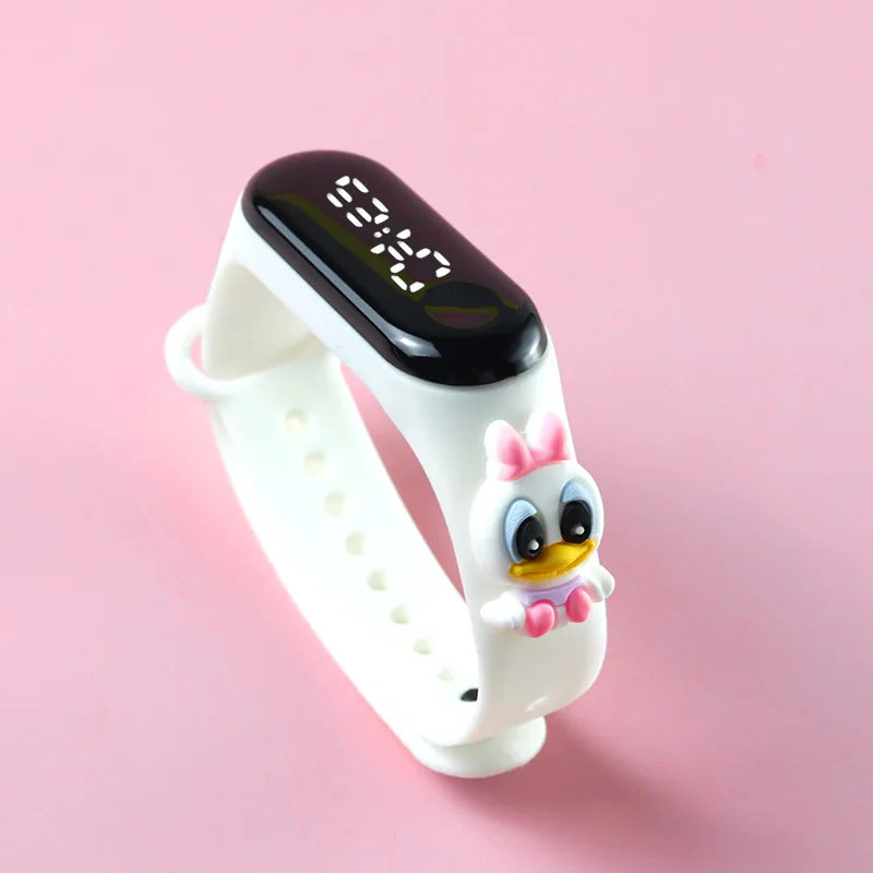 Mode Mickey Kinderuhren für Mädchen Elektronisches Armband Sport Touch LED Spiderman Puppe Kinderuhr Frauen Wasserdichte Uhr