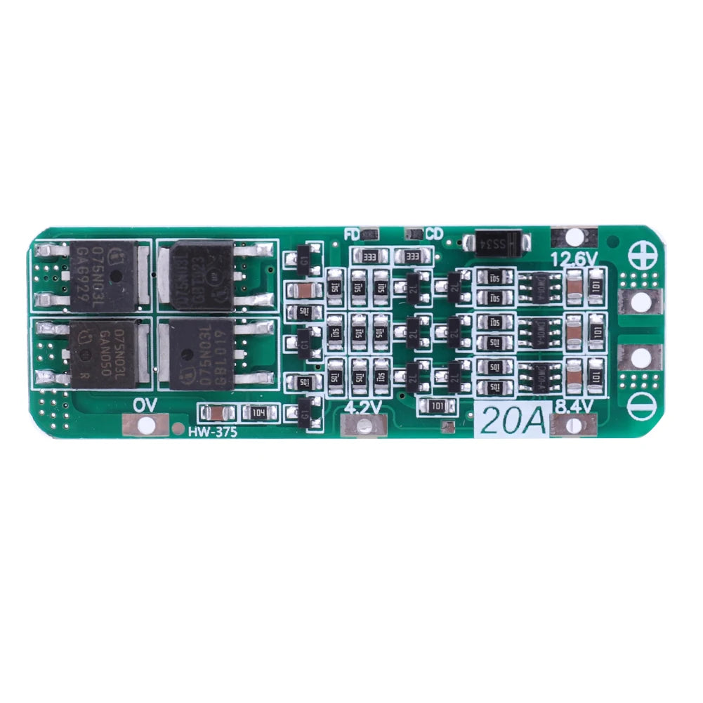 BMS 3S/4S 5A 10A 20A 25A 40A 60A Li-ion Lithium Battery Charger Protection Board 18650 For Drill Motor 12V with Enhance/Balance - Shoppiline