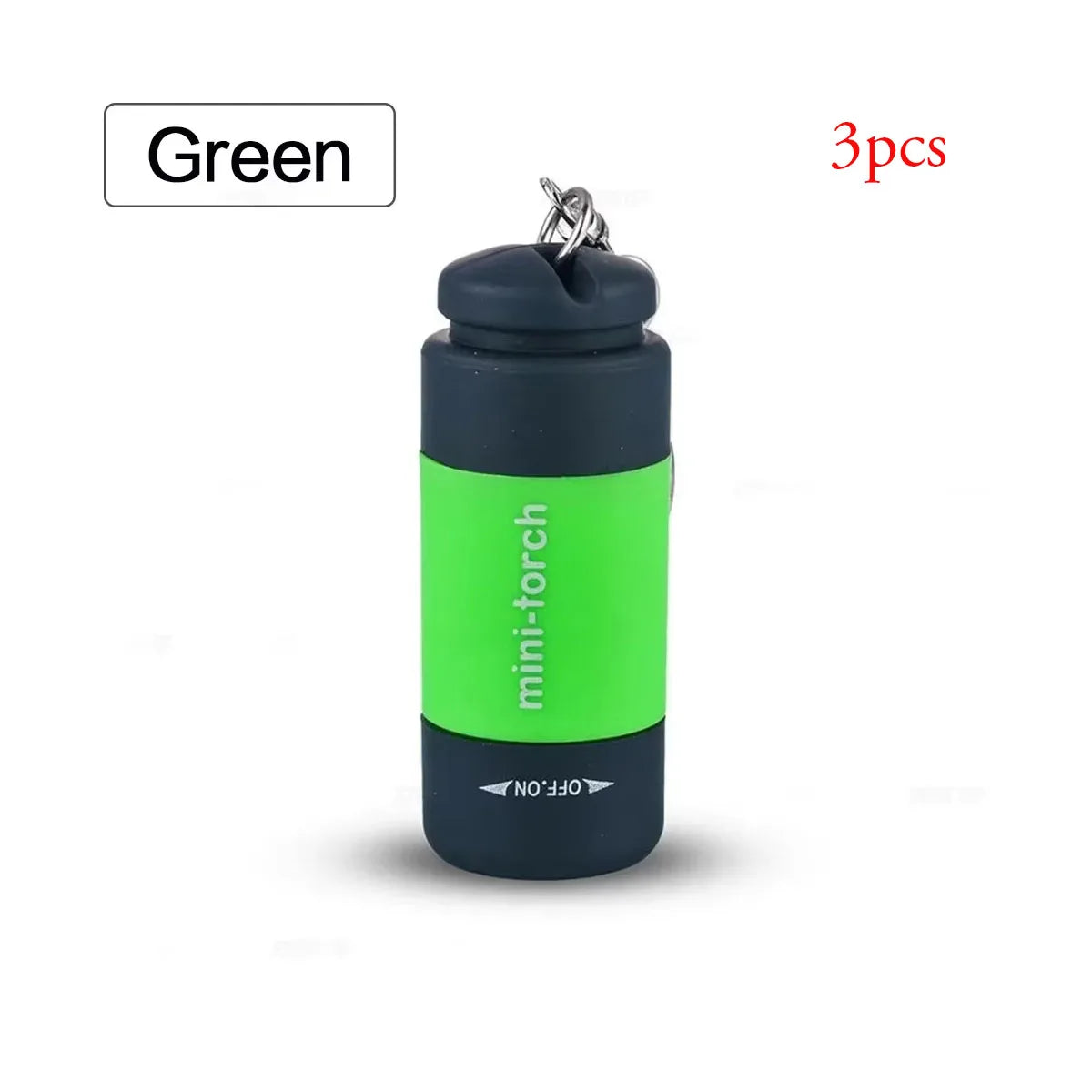 Pocket Keychain Flashlight Waterproof Outdoor Hiking Camping Mini FlashlightUSB Rechargeable LED Multifunctional Strong Light