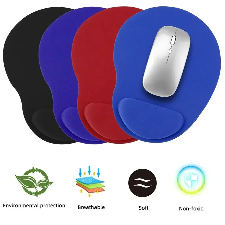 Suitable for computer mouse - ergonomic mouse pad with wrist rest for office and gaming, comfortable wrist support, non-slip sof