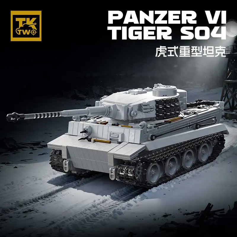 1544 Teile WWII Deutsche Armee PANZER VI TIGER SO4 Panzer Zweiter Weltkrieg Bausteine Steine Sammlermodell Lernspielzeug Geschenke