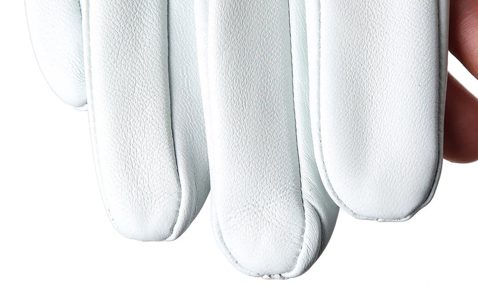 Women's sheepskin gloves winter warm plus velvet short thin touch screen driving color women's leather gloves good quality -2226