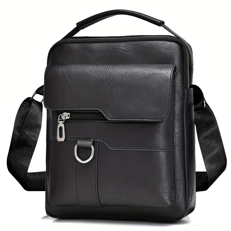 Neutraler Business-Schultertasche für Damen und Herren, geeignet für Geschäftsreisen, aus PU-Material