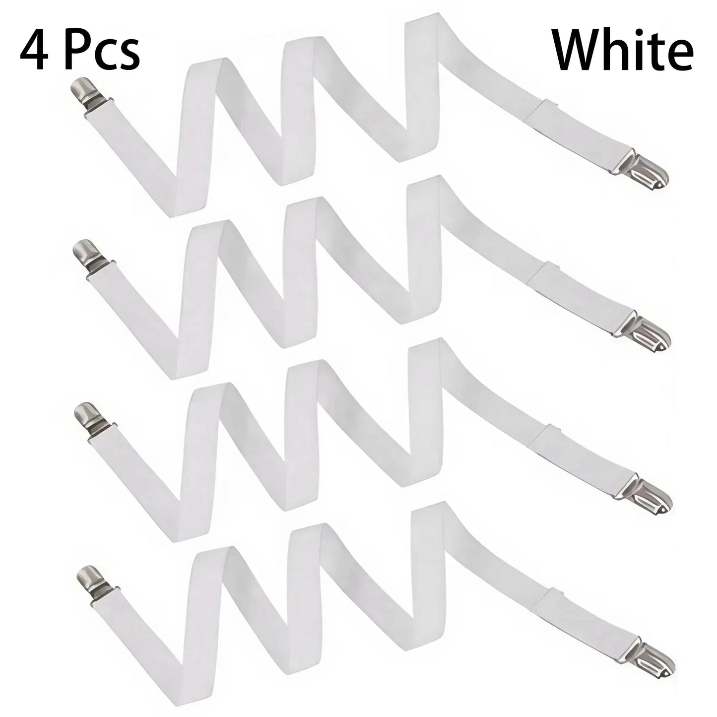 4PCS Double Clip Sheet Fasteners - Versatile Sheet Clips for Bed Sheets and Sofa Covers with Non-slip Adjustment