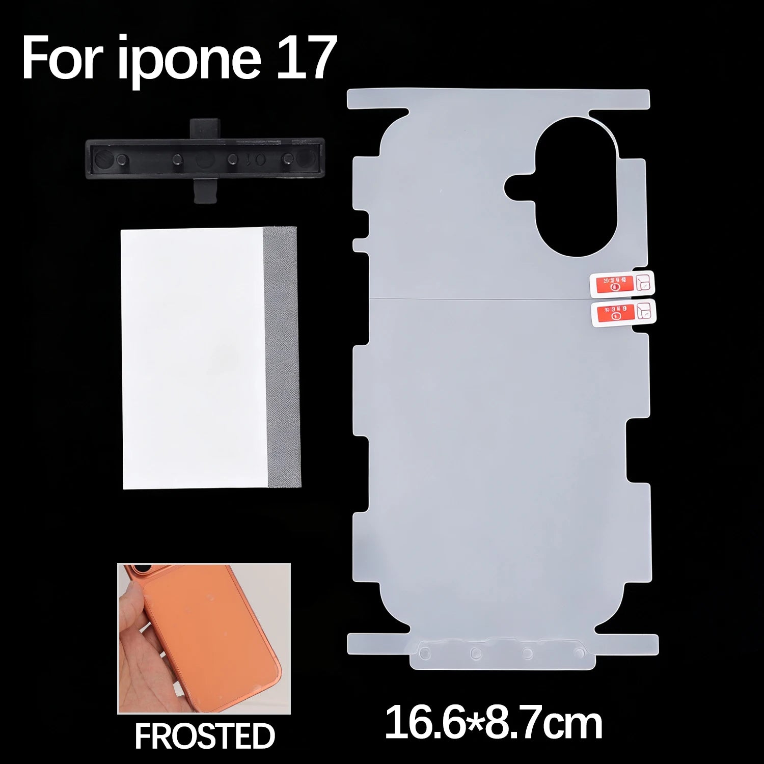 For iPhone 17 Pro Max Air 17Pro 17PM 17Air HD Side Frame Back Full Coverage Protective Film For iPhone17 Border Hydrogel Film - Shoppiline