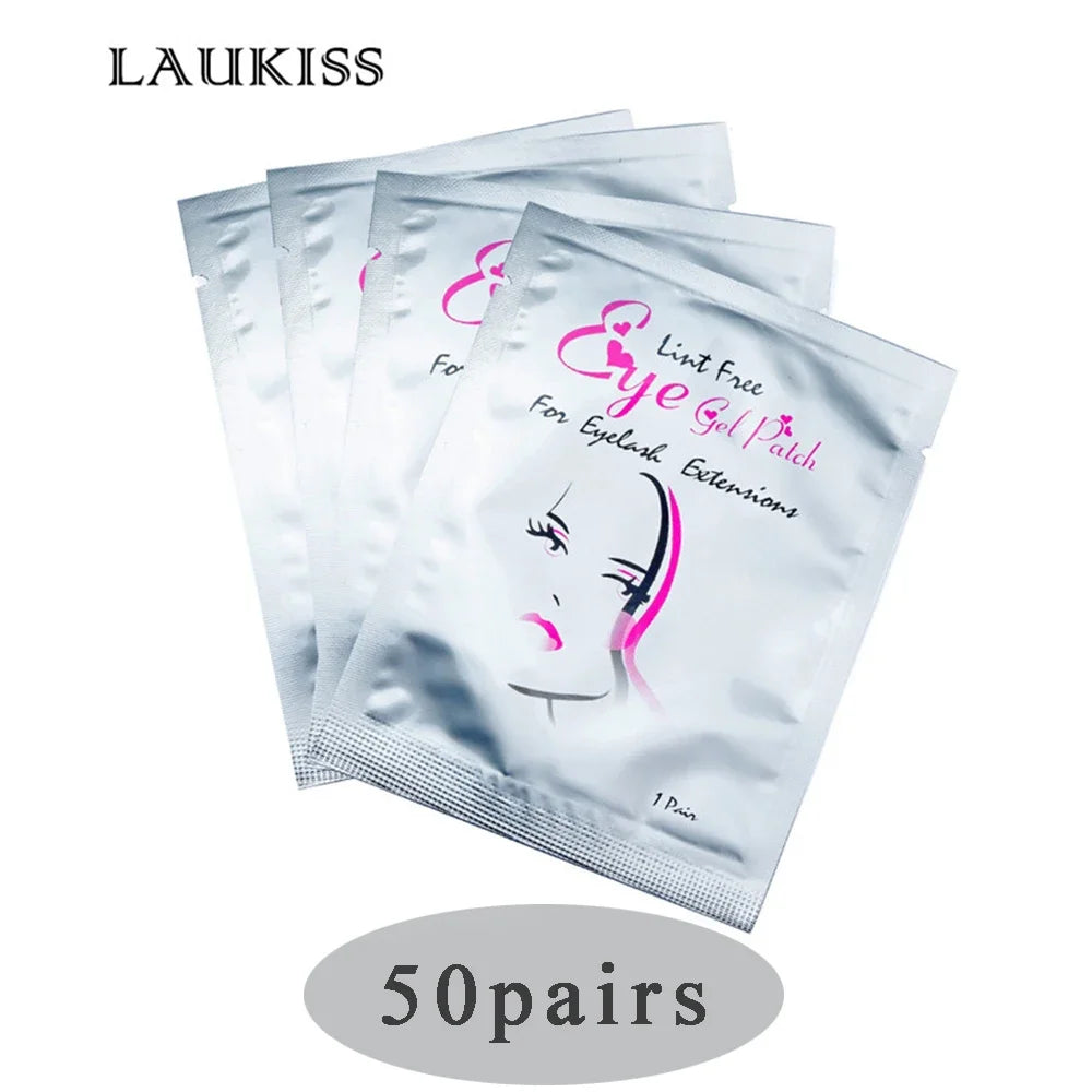 50/500/1000 Stück Hydrogel-Pads für Wimpernverlängerung, Unteraugenpads, Wimpernsticker, Tools, Großhandel LAUKISS