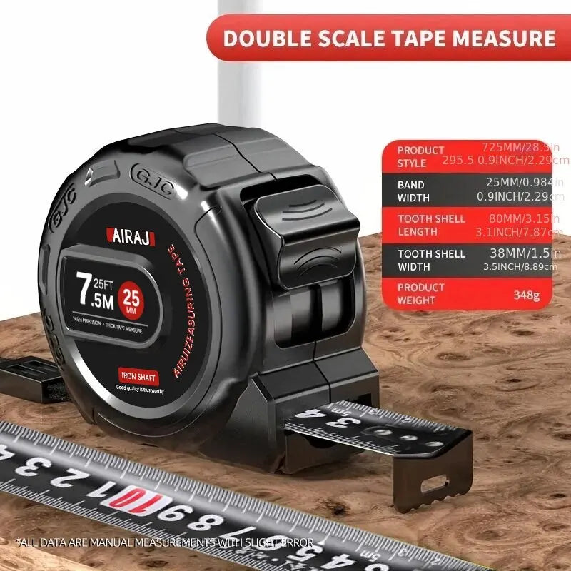 3/5/7.5/ High Precision Measuring Tools Household Woodworking Ruler Thickening Waterproof and Anti-corrosion Tape Measure