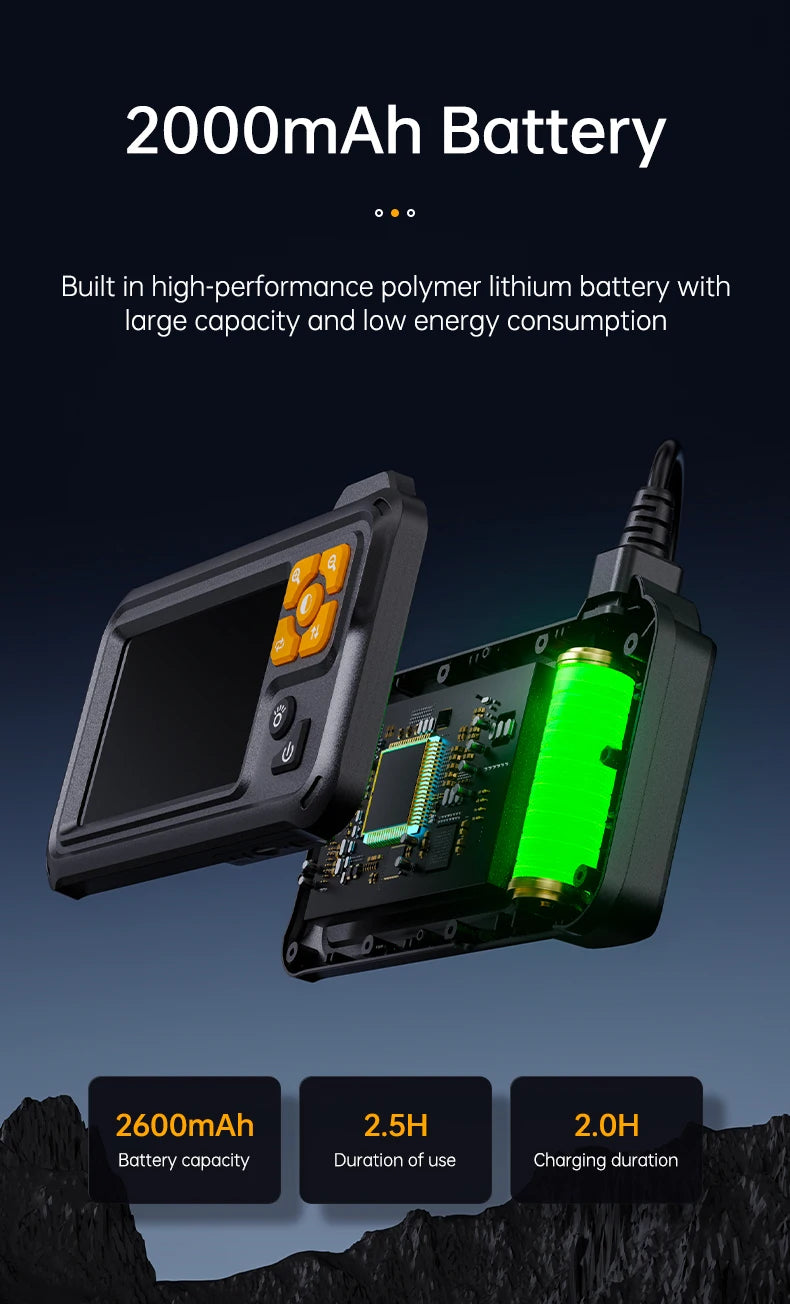 KERUI Industrial Endoscope Camera 4.3inch IPS Screen Dual Lens HD IP67 Waterproof Light Inspection Borescope For Pipe Car Repair - Shoppiline
