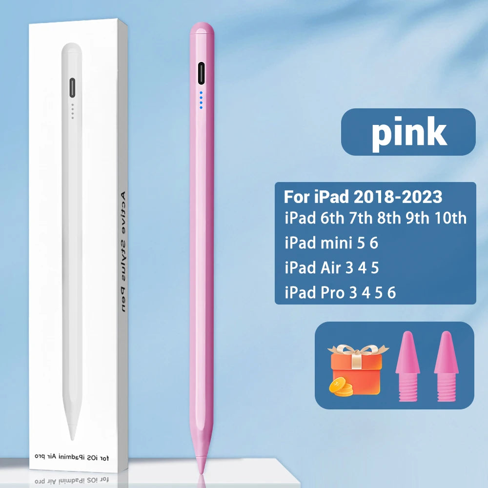 Für iPad Pencil 2 1 mit Handballenabweisung, Leistungsanzeige, iPad Zubehör, iPad 2022 2021 2020 2019 2018 Pro 11 12.9 Air Mini Stylus Pen