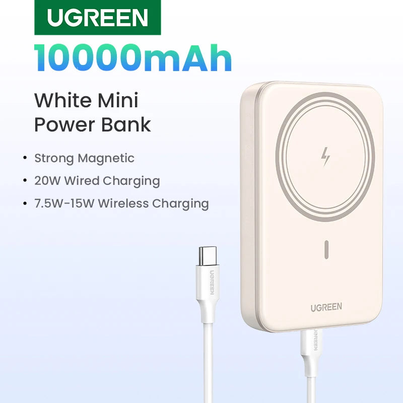 UGREEN PD20W Power Bank Magnetic 10000mAh Portable Wireless Fast Charging PowerBank for Magsafe for iPhone 17 15 Pro Max 16 Pro - Shoppiline