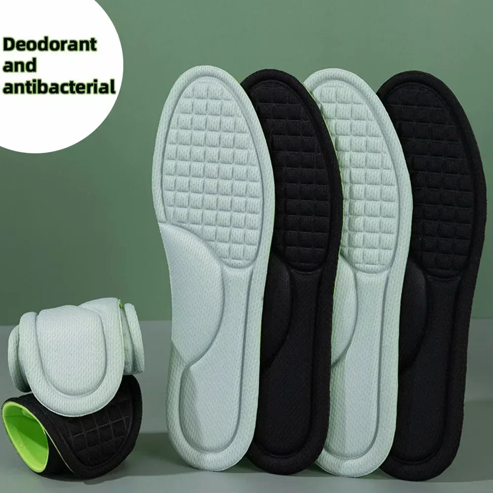 Unisex Soft Memory Foam Orthopedic Insoles Deodorizing Insole for Shoes Sports Absorbs Sweat Soft Antibacterial Shoe Accessories