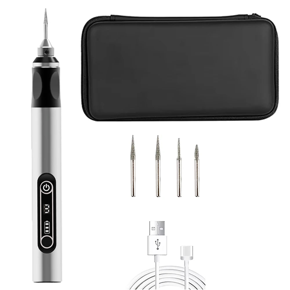 JANGKLIFE USB Cordless Rotary Tool Kit Woodworking Engraving Pen DIY For Jewelry Metal Glass Mini Wireless Drill - Shoppiline