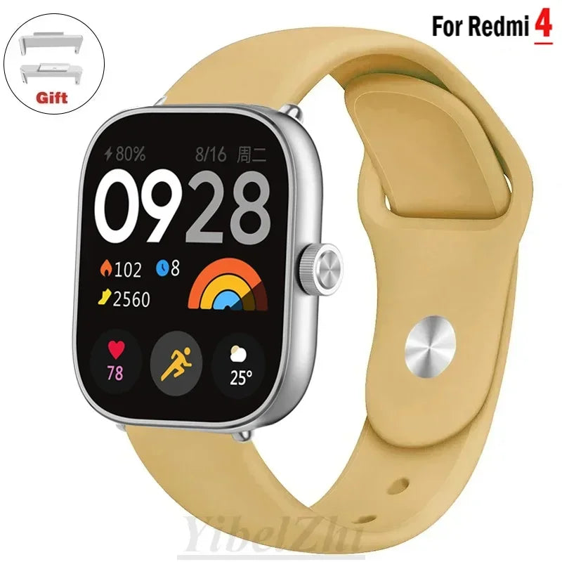 Sportarmband für Redmi Watch 4 Armband Smartwatch Armband Zubehör Weiches Silikon Armband Correa für Xiaomi Mi Band 8 Pro