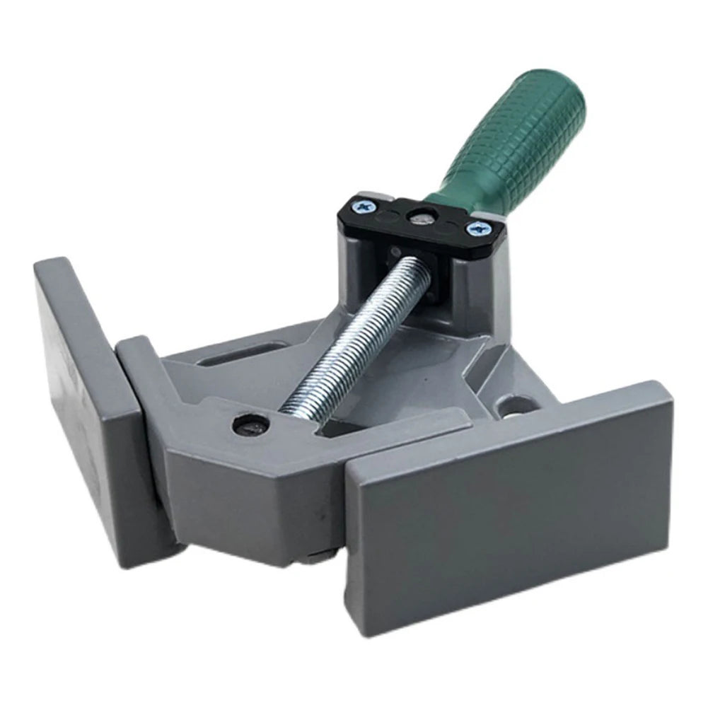 Aluminum Alloy Wood Working Jigs, 90 Degrees Angle Clamp, Single Handle, Adjustable Swing Jaw for Welding Woodworking, Photo Fra