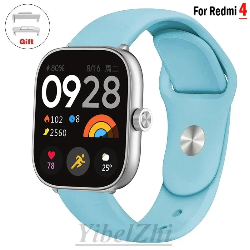 Sportarmband für Redmi Watch 4 Armband Smartwatch Armband Zubehör Weiches Silikon Armband Correa für Xiaomi Mi Band 8 Pro