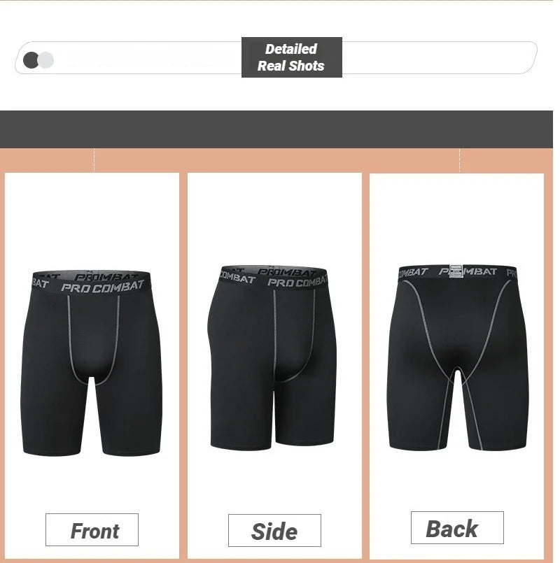 Men Boxers Sports Underwear Underpants Gym Shorts M L XL Black Quick-Drying Sweatpants Moisture Absorption Breathable Fitness