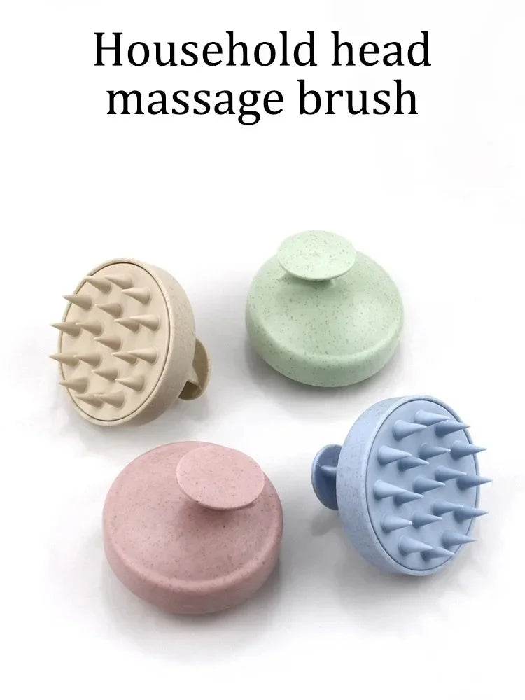 Silicone Shampoo Brush Head Scalp Massage Comb Hair Washing Comb Body Massage Brush Bath Shower Brush Salon Hairdressing Tool