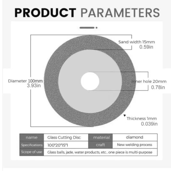 105MM/115MM/125MM Turbo Diamond Saw Blade Granite Marble Cutting Disc Porcelain Tile Ceramic 3 Size Angle Grinder