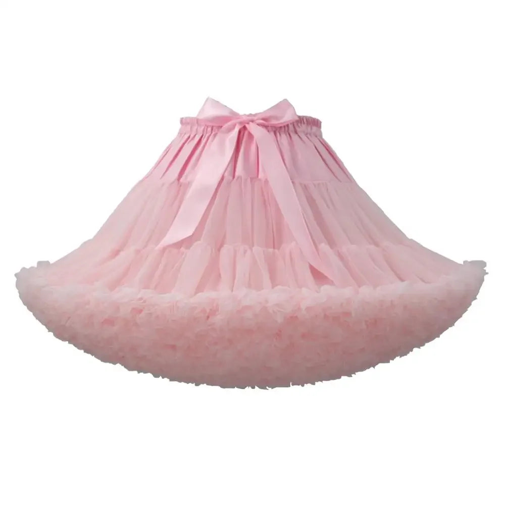 Lowest Pirce Womens 2-Layered Pleated Tulle Petticoat White Black Tutu Puffy Party Cosplay Skirt Lolita Cosplay Bridal Crinoline