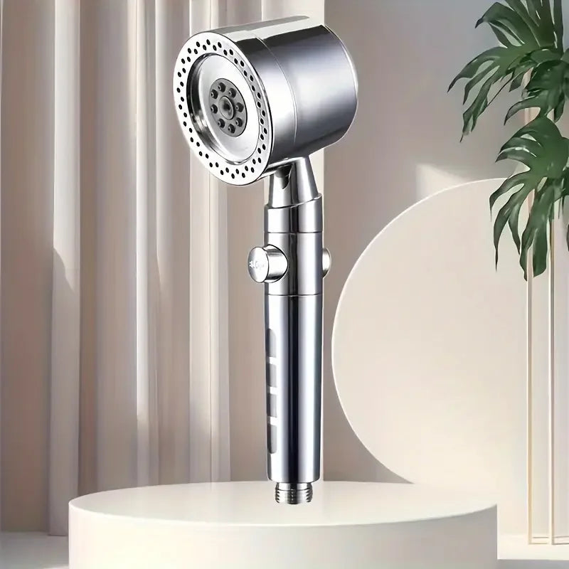 New High Pressure Water Saving Filter Shower Head 5 Modes Handheld Shower Head One Button Stop Bathroom Accessories Set - Shoppiline