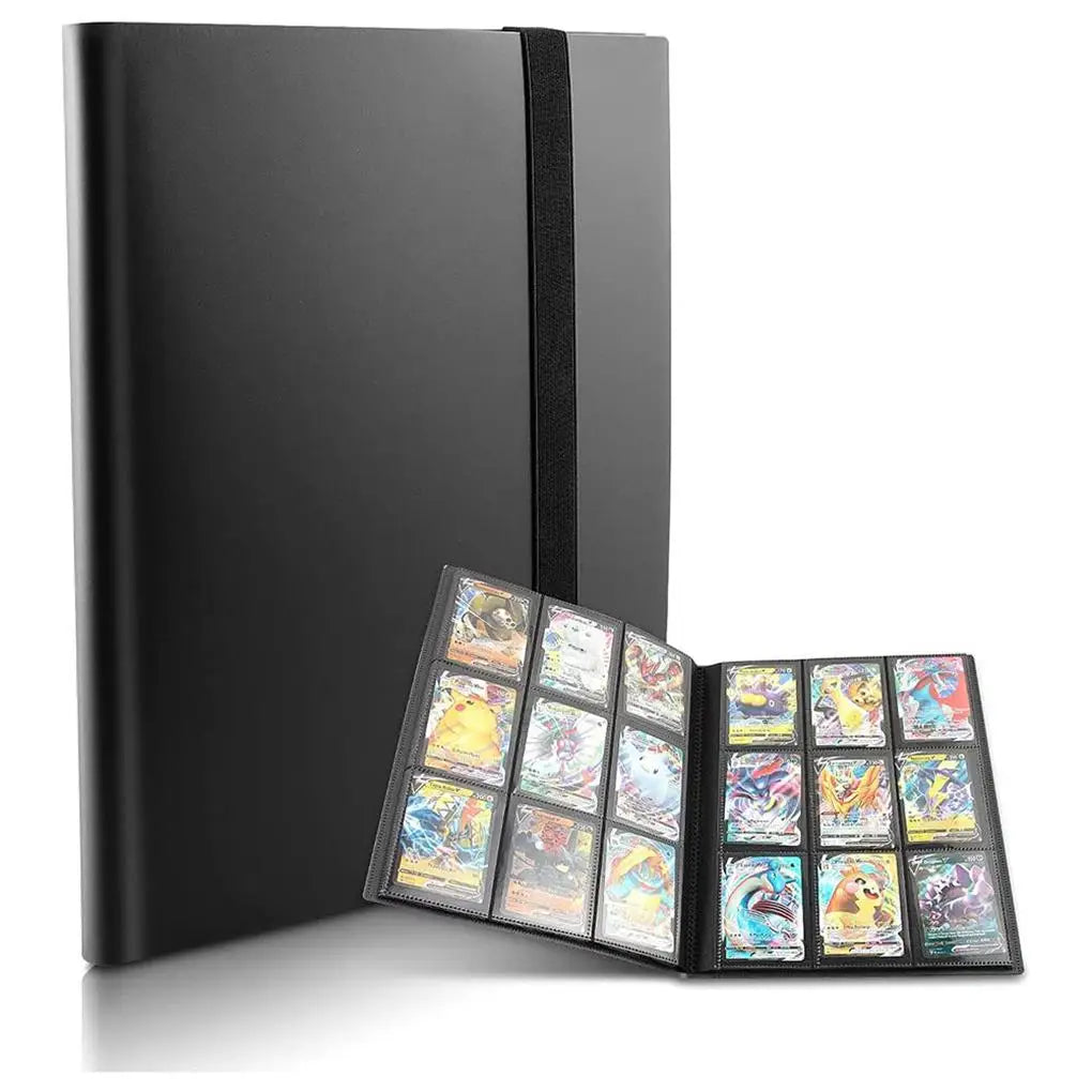 Collectible Card Binder Album 360 Card Holder 9 Pocket Trading Card Album Large-capacity Card Binder Notebook for Birthday