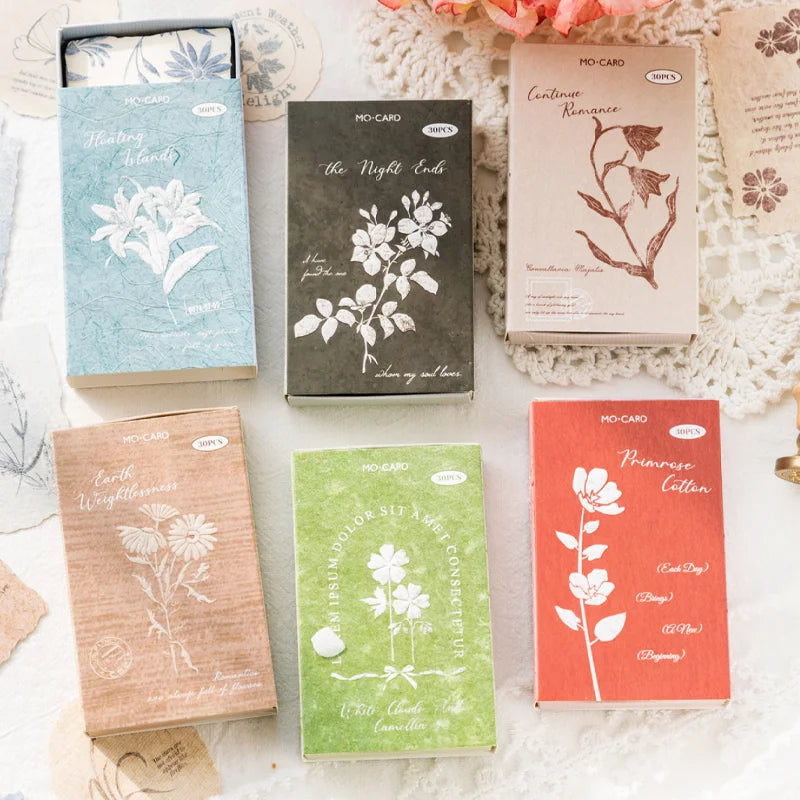 30 Sheets Sticker Pack Embossed Matchbox Style Scrapbooking Stickers for DIY Planner Journal Notebook Phone Case Decoration