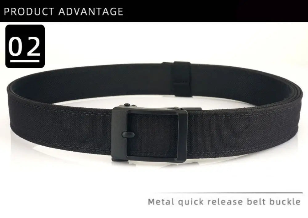 1pc Men's Belt Outdoor Multi Function Alloy Buckle Tactical Belt Canvas For Nylon Belt Training Quick Hanging Belts Neutral Belt