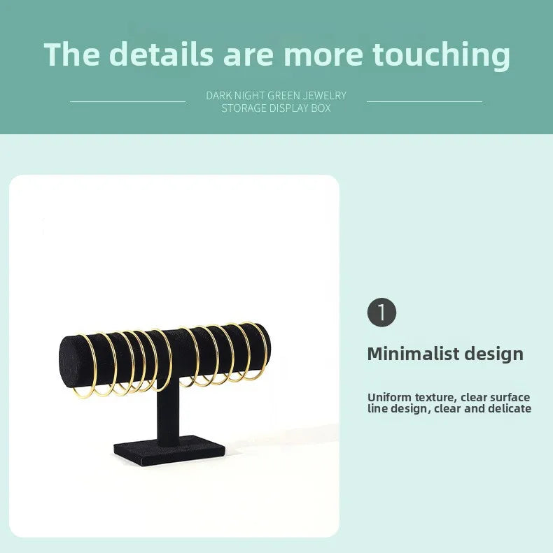 Jilai Flannel Single-layer Bracelet Rack Jewelry Watch Bracelet Rack Display Jewelry Display Rack
