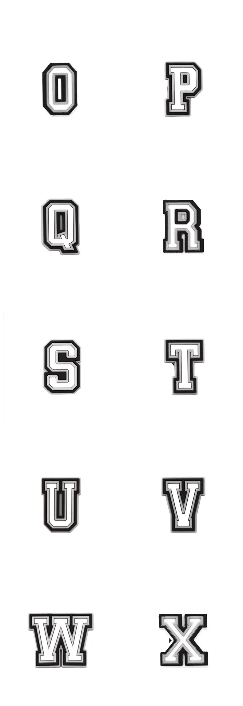 Letter Shoes Charms for Clog Sandals Shoe Decoration 0-9# Number Alphabet ABC-Z Characters DIY Shoes Pins for Boy Girl Men Women