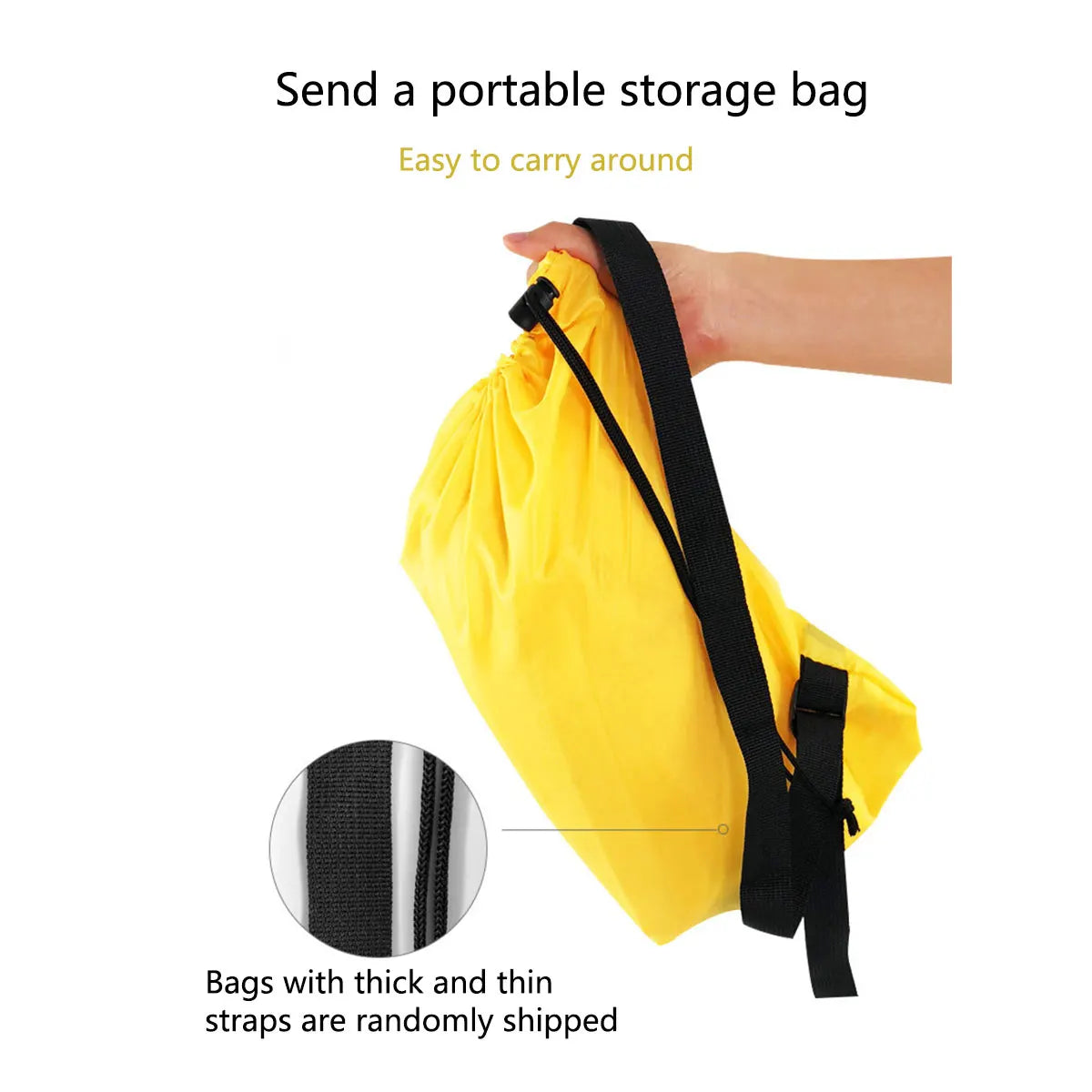 Inflatable Air Sofa Portable Fast-Inflate Waterproof Lounger for Beach Camping Pool Travel