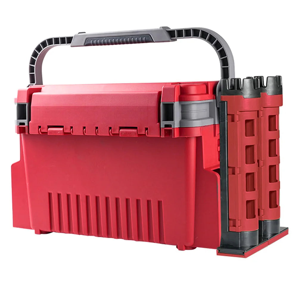 Large Fishing Tackle Box Multifunction Capacity Stand Rod Holder Cup Holder High Quality Plastic Egi Box Fishing Box - Shoppiline