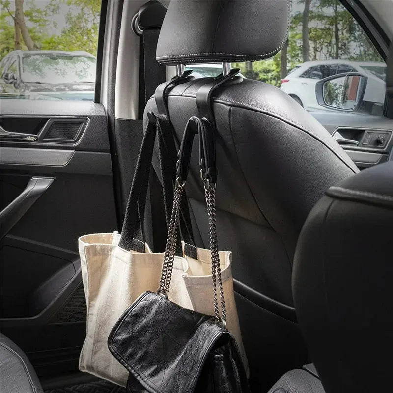2/4/8 PCS Car Seat Back Hook Universal Car Single Hook Hanger Headrest Storage Hanger Clip High Quality Car Interior Accessories