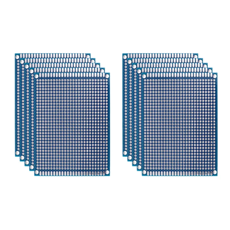 5/10PCS PCB Board Prototype Board Blue 2x8/3x7/4x6/5x7/7x9cm Double Sided Circuit Boards For DIY Soldering Project