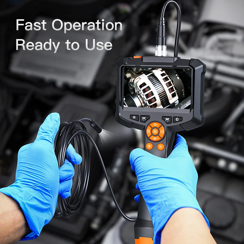 Industrial Endoscope Camera 4.3 "Single Dual Lens HD 1080P Car Inspection Borescope IP67 Waterproof Sewer Camera With LED - Shoppiline