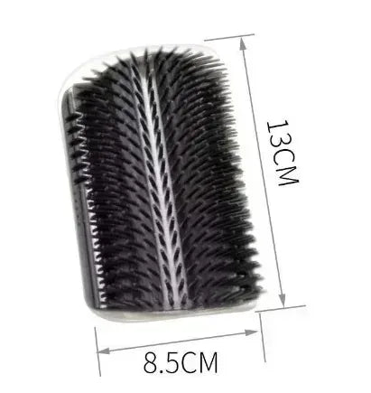 Wall Mount Corner Cat Self Groomer Comb Ergonomic Pet Massage Hair Remover Brush Space Saving Indoor Kitten Scratching Toy Easy