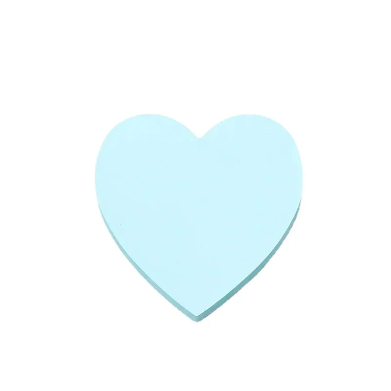 100 Sheets Heart Sticky Notes Notepad Self Sticky Note Pads Notebook Planner Sticker for Office School Stationery Accessories