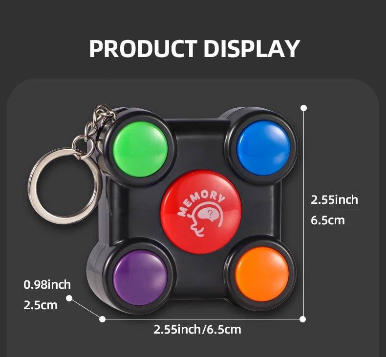 Puzzle and Memory Training Machine - Parent child Interactive Thinking Development Brain Toy - Creative Flash Sound - Mini Elect