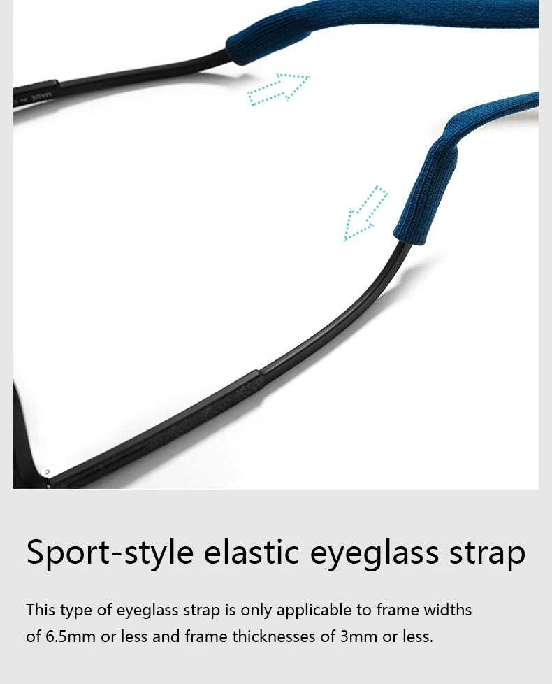 Soft Knit Adjustable Eyeglass Strap Anti Slip Sunglasses Neck Lanyard Retainer Cord For Sports Outdoor Reading Glasses Men Women